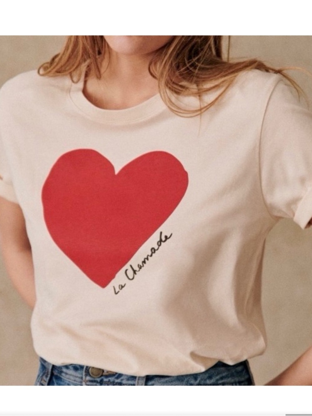 Sezane La Chamade Heart Tee